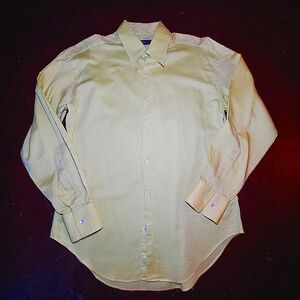 Barry Bricken 100% cotton spring green button down dress shirt